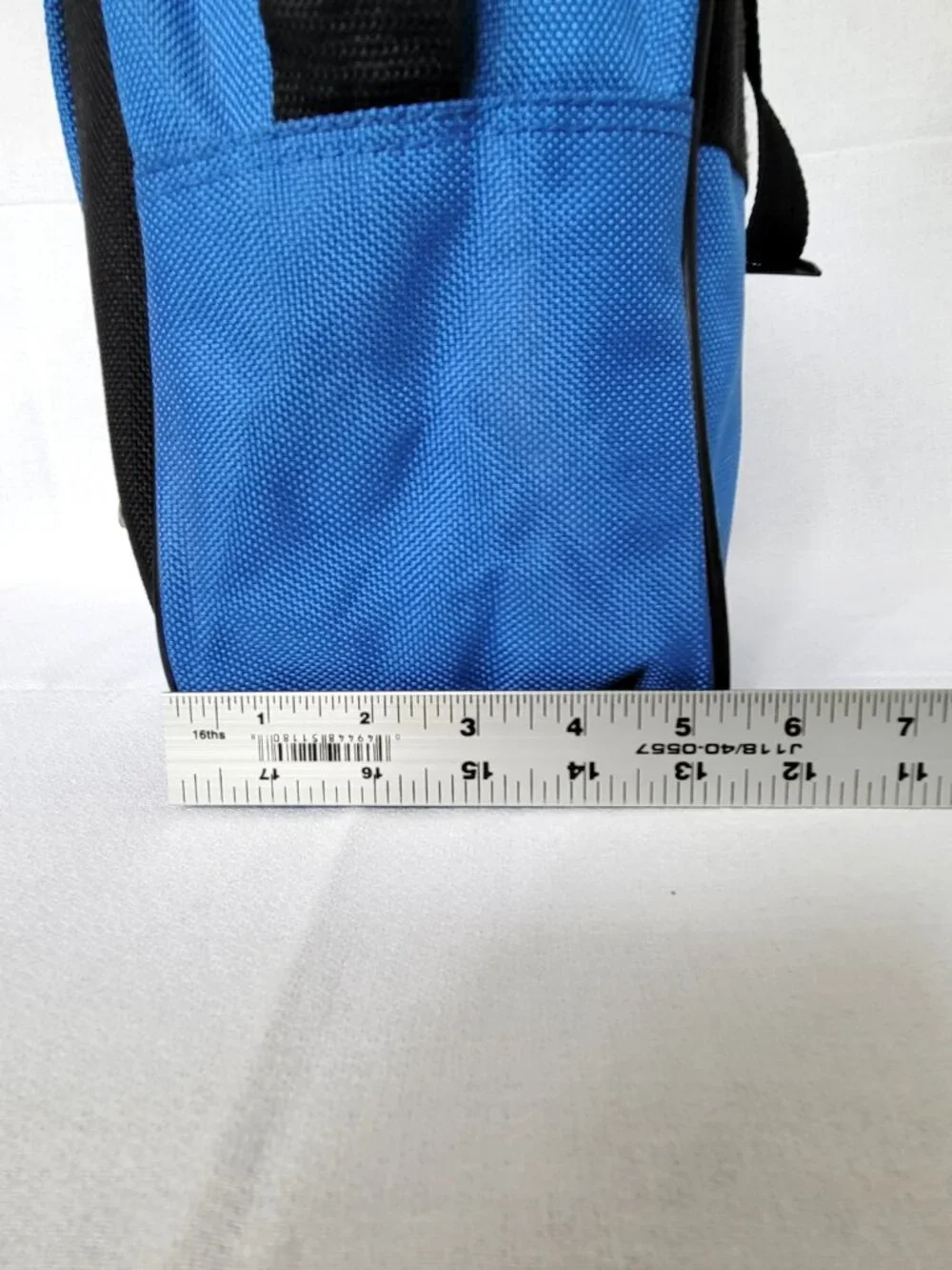 Vintage Verdi Blue Canvas Travel Duffel Bag Small Gym Carry On Tote